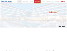 Tablet Screenshot of letoilehotel.com